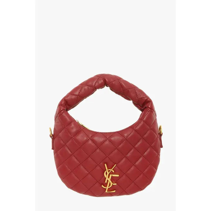 Quilted Padded Handle Mini Crossbody Bag