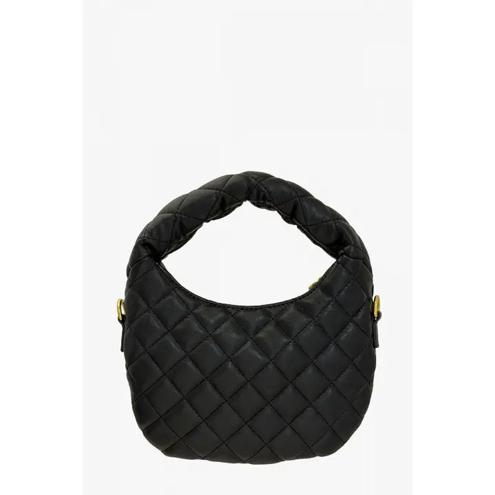Quilted Padded Handle Mini Crossbody Bag