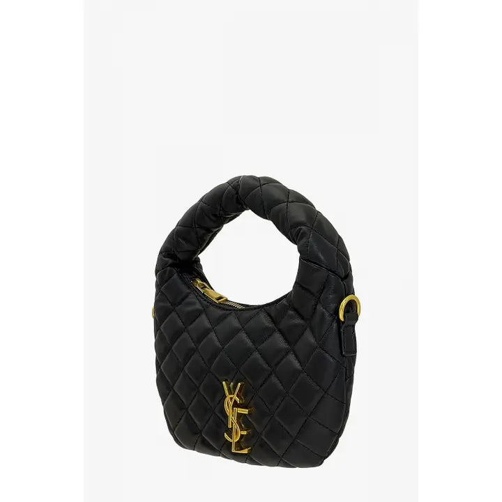 Quilted Padded Handle Mini Crossbody Bag