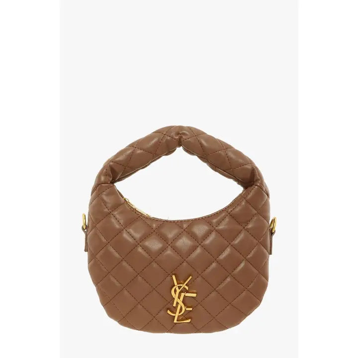 Quilted Padded Handle Mini Crossbody Bag