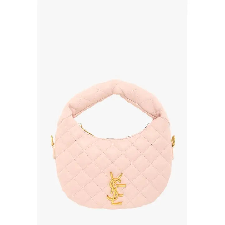 Quilted Padded Handle Mini Crossbody Bag